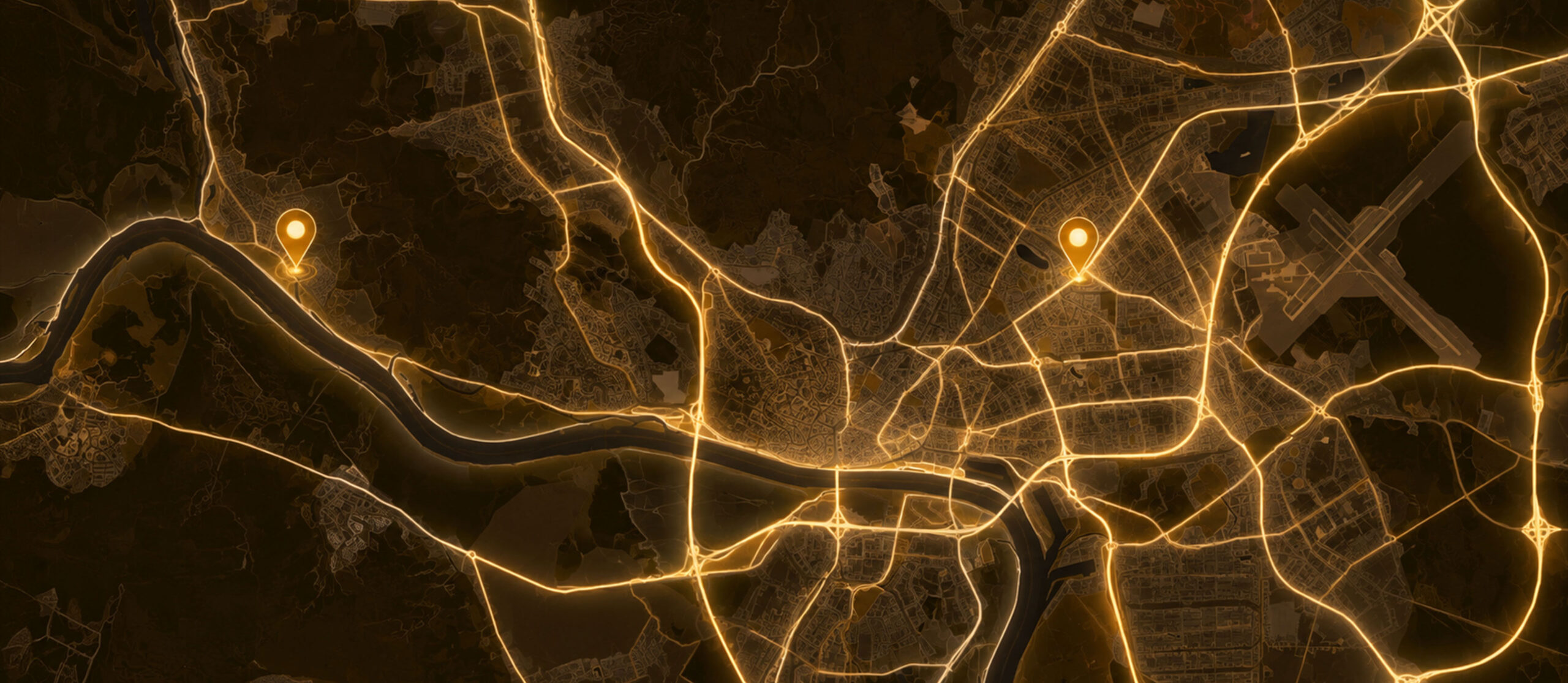 Mapa polohy tanečných priestorov KTC v Bratislave